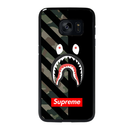 CAMO BAPE SHARK SUPR Samsung Galaxy S7 Edge Case