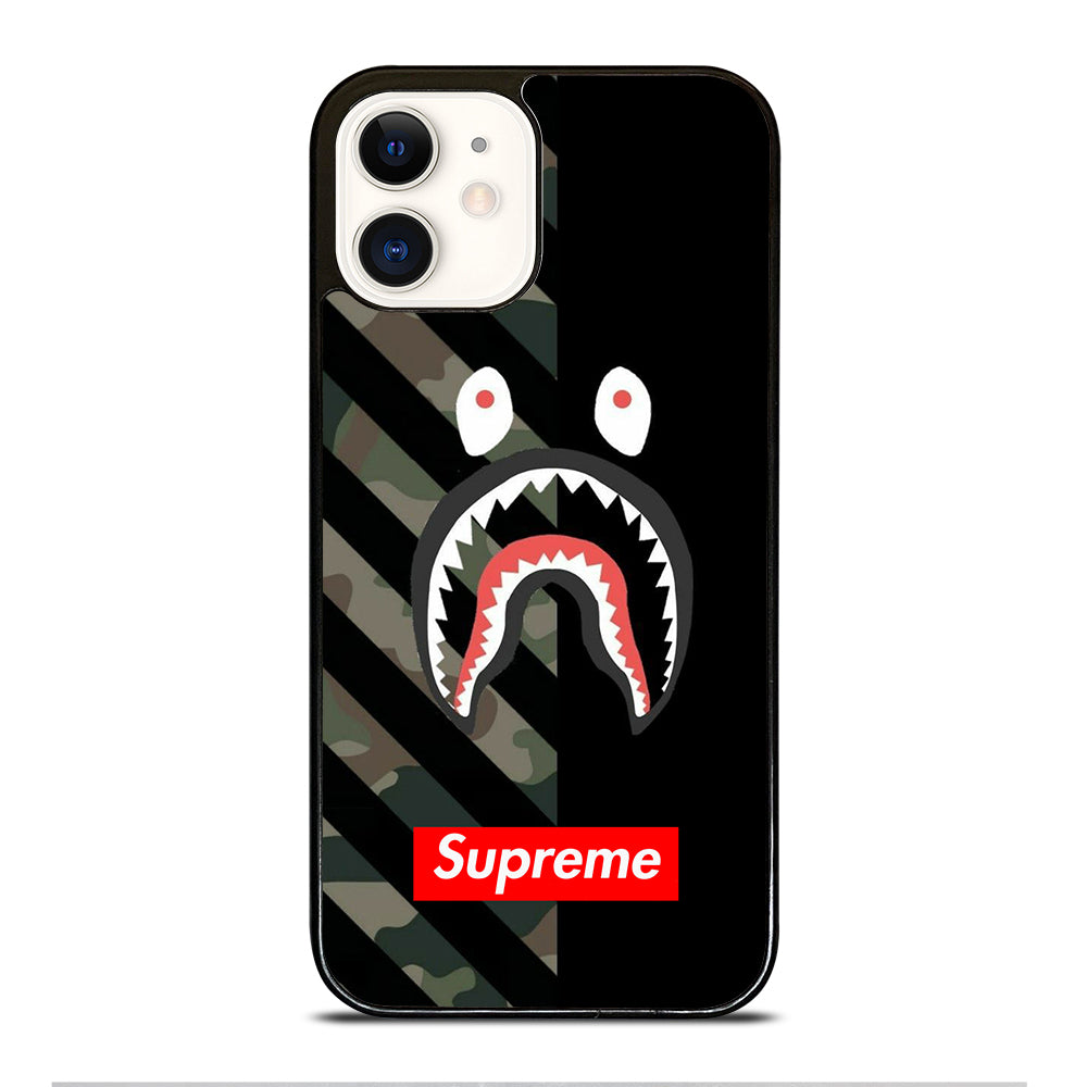 CAMO BAPE SHARK SUPR iPhone 12 Case
