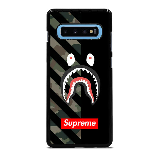 CAMO BAPE SHARK SUPR Samsung Galaxy S10 Plus Case