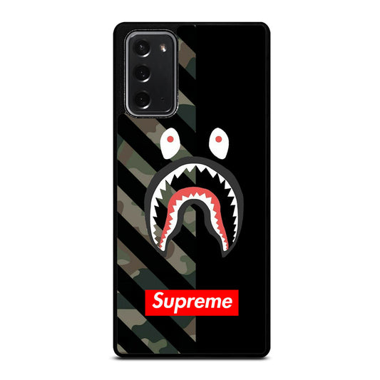 CAMO BAPE SHARK SUPR Samsung Galaxy Note 20 Case