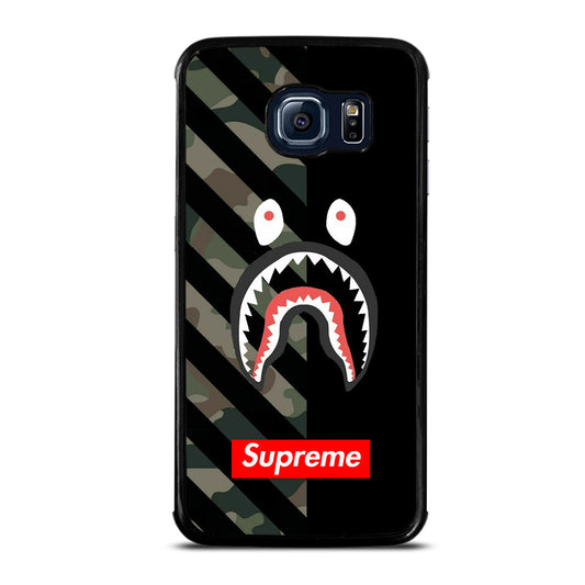 CAMO BAPE SHARK SUPR Samsung Galaxy S6 Edge Case
