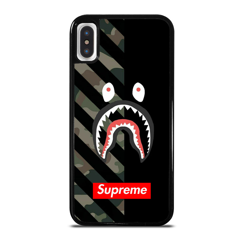 CAMO BAPE SHARK SUPR iPhone X / XS Case