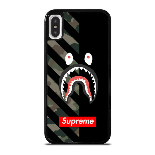 CAMO BAPE SHARK SUPR iPhone X / XS Case