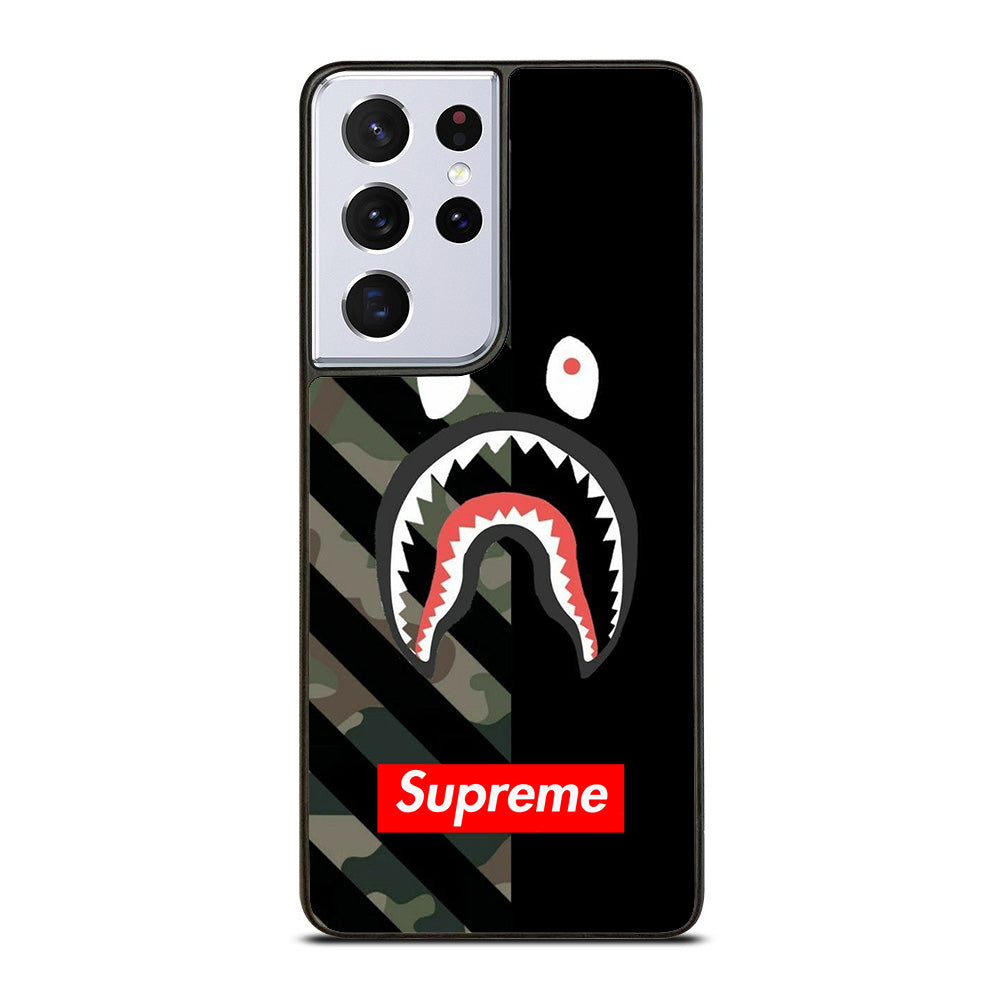 CAMO BAPE SHARK SUPR Samsung Galaxy S21 Ultra 5G Case