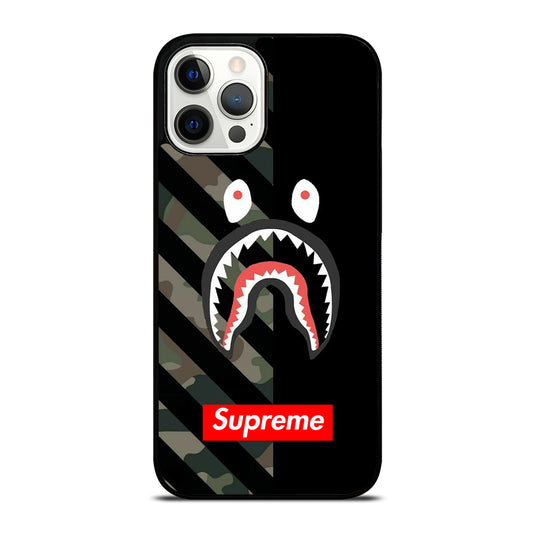 CAMO BAPE SHARK SUPR iPhone 12 Pro Max Case