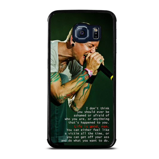 CHESTER BENNINGTON SCREEMS Samsung Galaxy S6 Edge Case