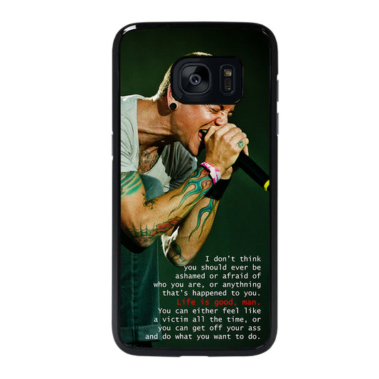 CHESTER BENNINGTON SCREEMS Samsung Galaxy S7 Edge Case