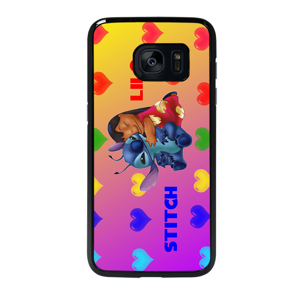CUTE LILO AND STITCH Samsung Galaxy S7 Edge Case