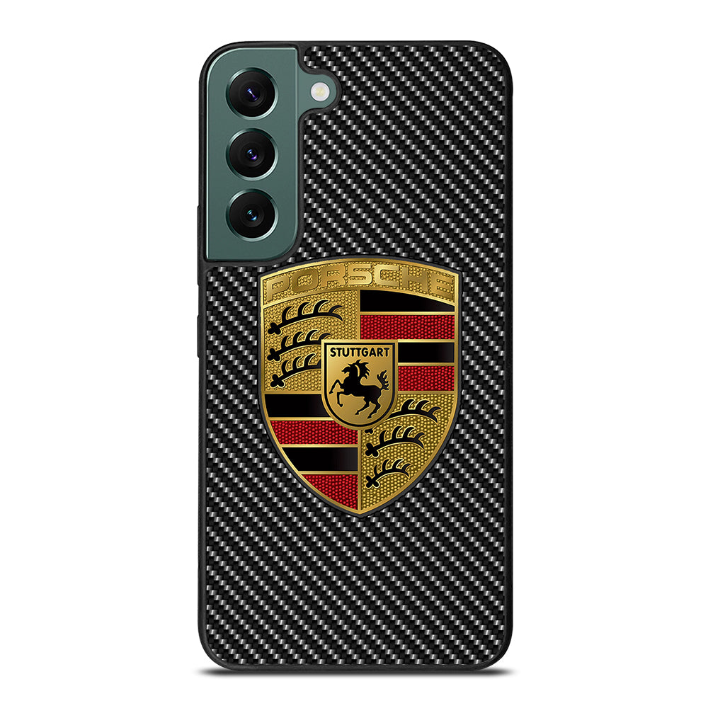 Carbon Porsche Logo Samsung Galaxy S22 5G Case