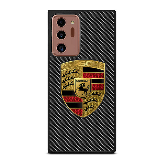 Carbon Porsche Logo Samsung Galaxy Note 20 Ultra Case