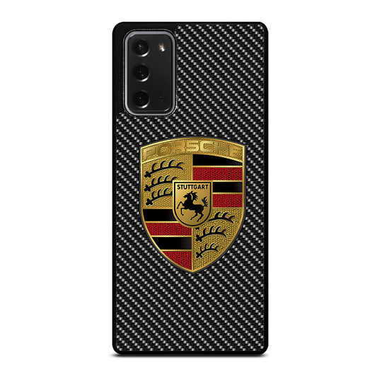 Carbon Porsche Logo Samsung Galaxy Note 20 Case