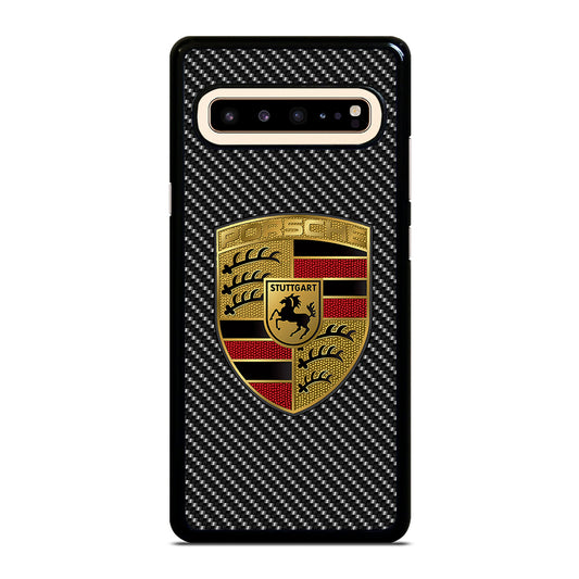 Carbon Porsche Logo Samsung Galaxy S10 5G Case
