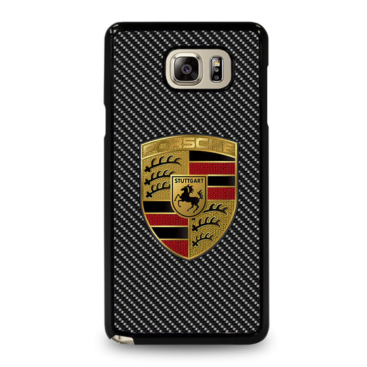 Carbon Porsche Logo Samsung Galaxy Note 5 Case