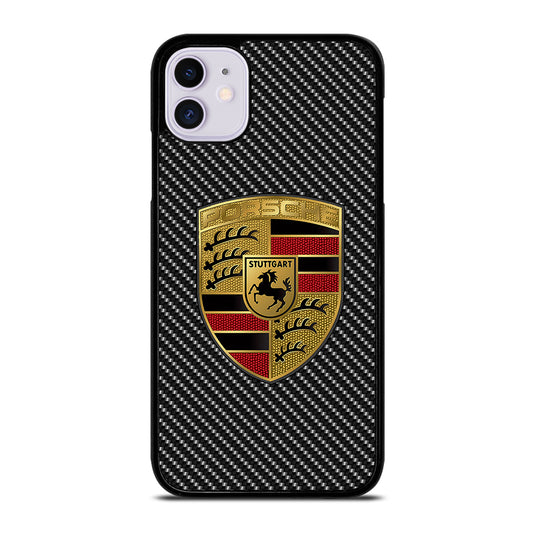 Carbon Porsche Logo iPhone 11 Case