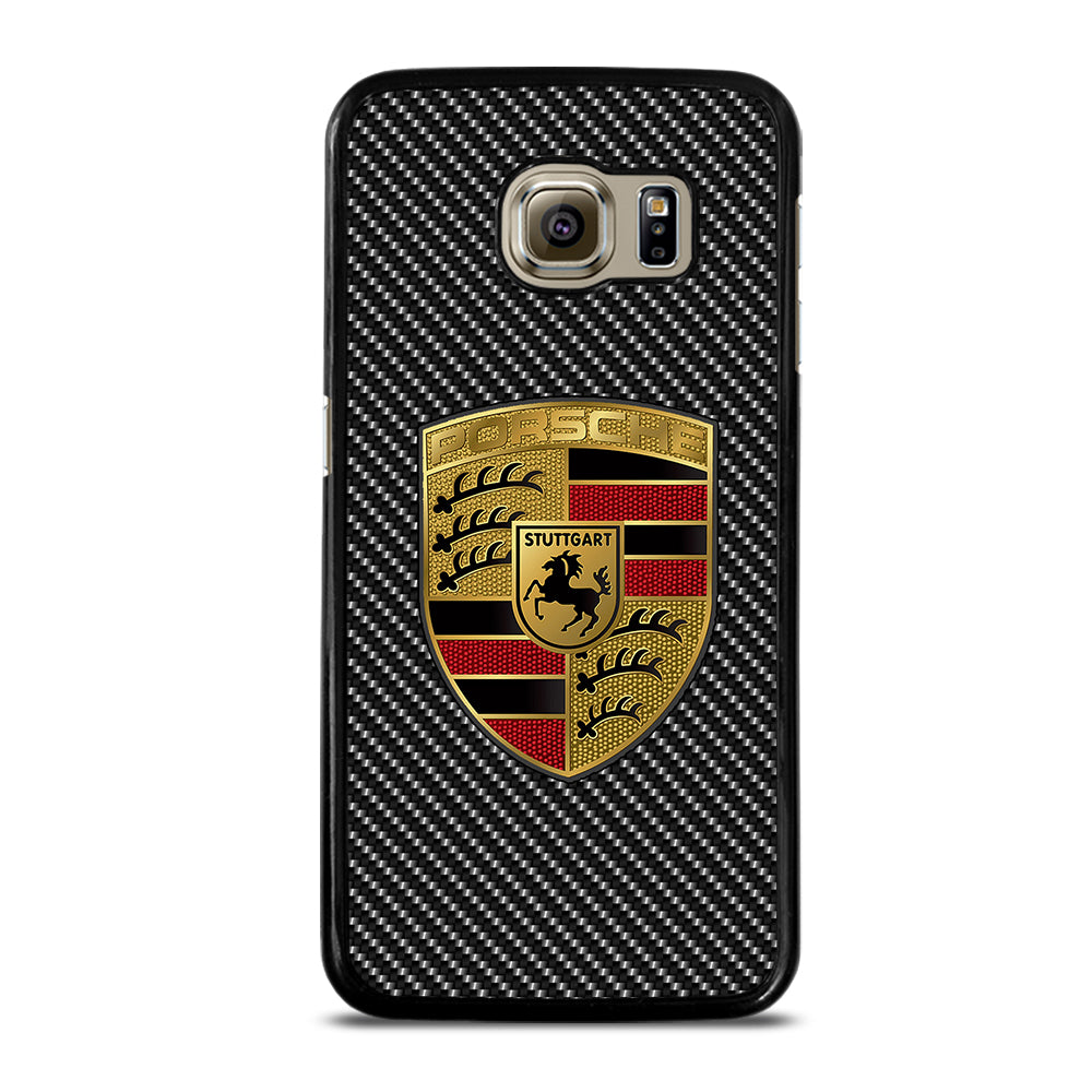 Carbon Porsche Logo Samsung Galaxy S6 Case