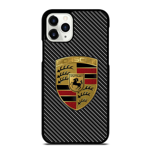 Carbon Porsche Logo iPhone 11 Pro Case