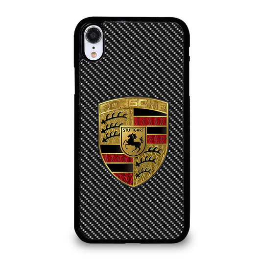 Carbon Porsche Logo iPhone XR Case