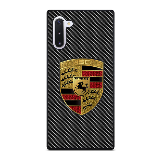 Carbon Porsche Logo Samsung Galaxy Note 10 Case