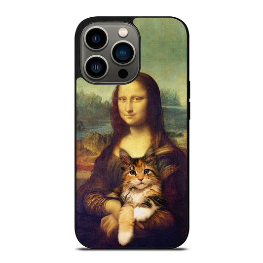 Cat And Monalisa iPhone 13 Pro Case