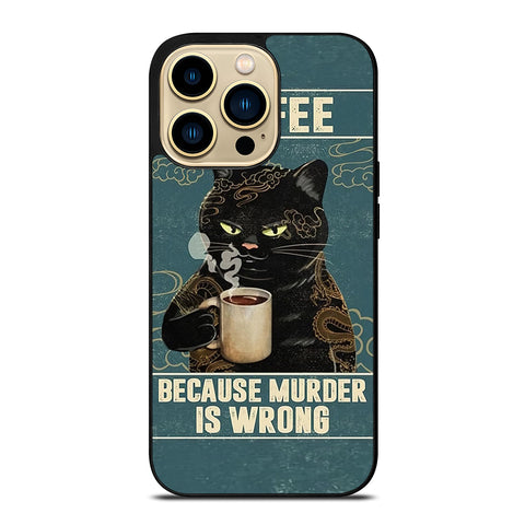 Cat n Coffee iPhone 14 Pro Max Case