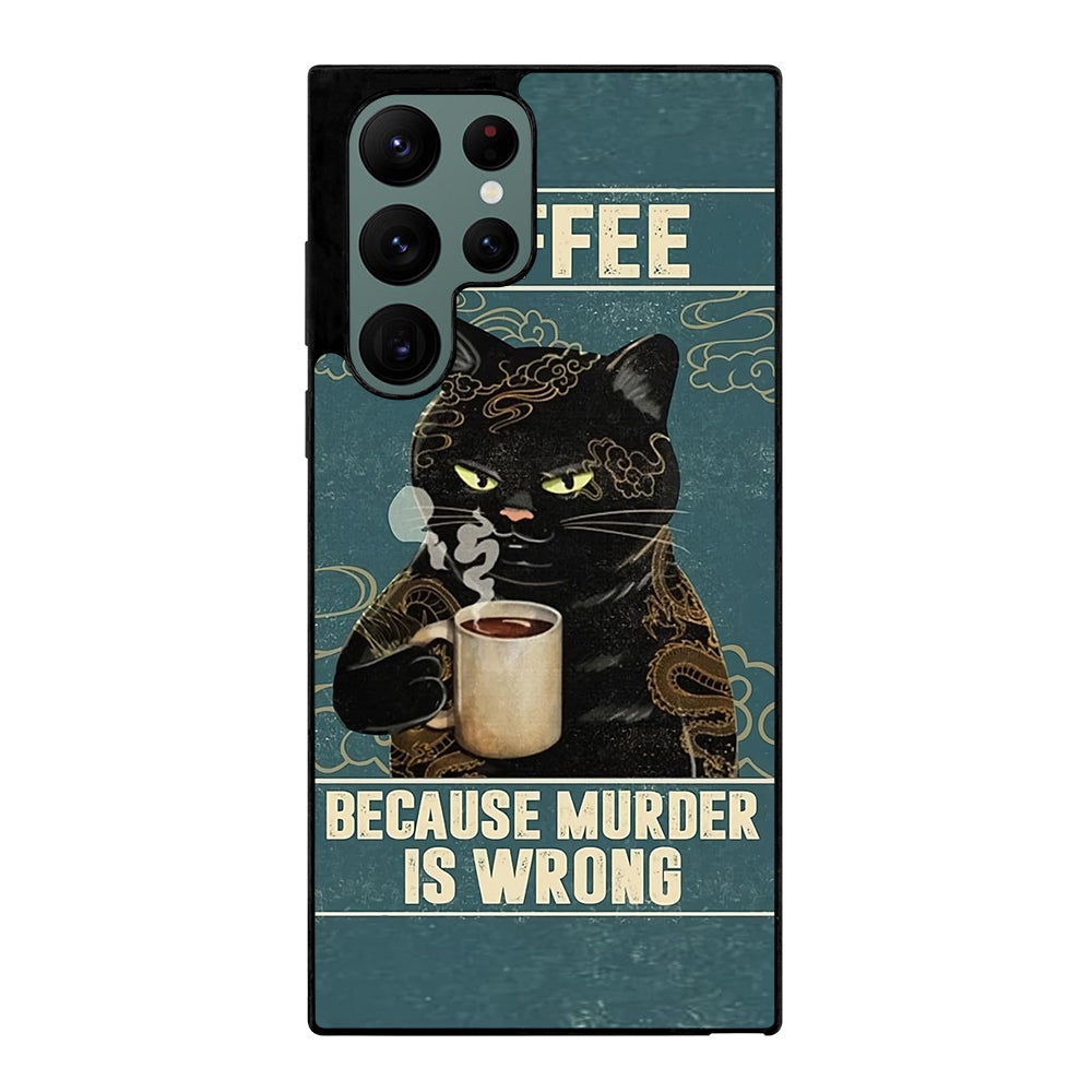 Cat n Coffee Samsung Galaxy S22 Ultra 5G Case
