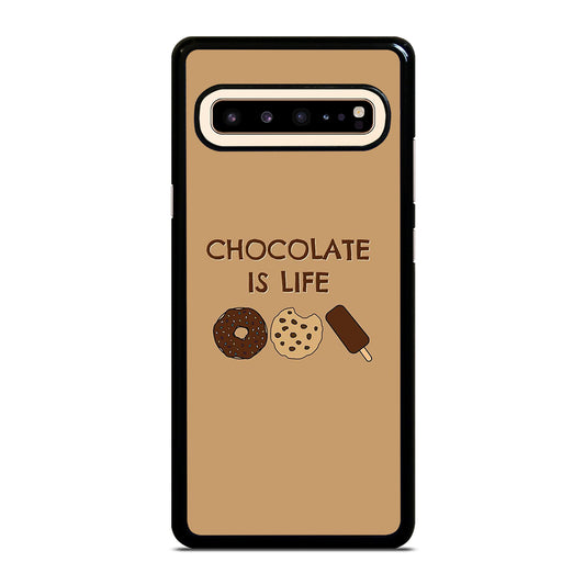 Chocolate Is Life Image Samsung Galaxy S10 5G Case