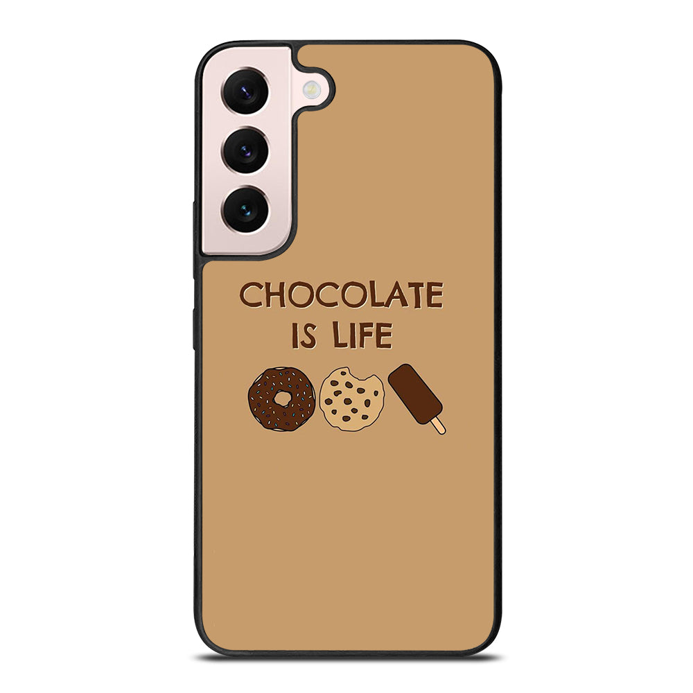 Chocolate Is Life Image Samsung Galaxy S22 Plus 5G Case