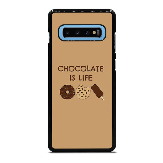 Chocolate Is Life Image Samsung Galaxy S10 Plus Case