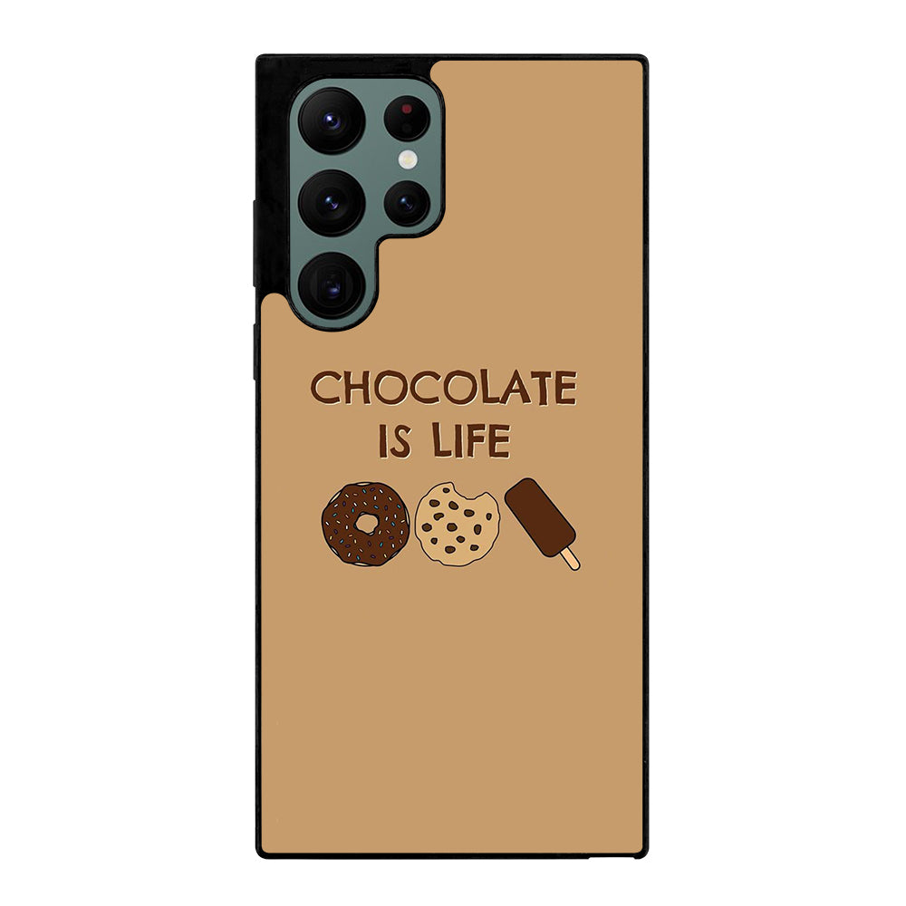 Chocolate Is Life Image Samsung Galaxy S22 Ultra 5G Case