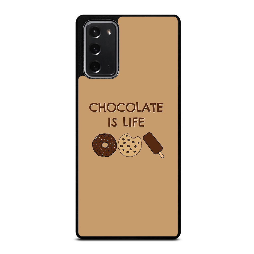 Chocolate Is Life Image Samsung Galaxy Note 20 Case