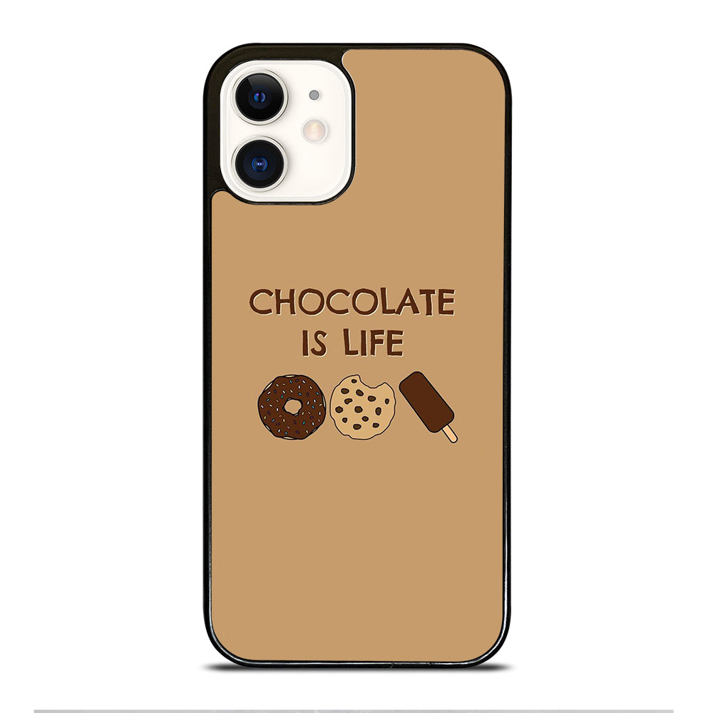 Chocolate Is Life Image iPhone 12 Case
