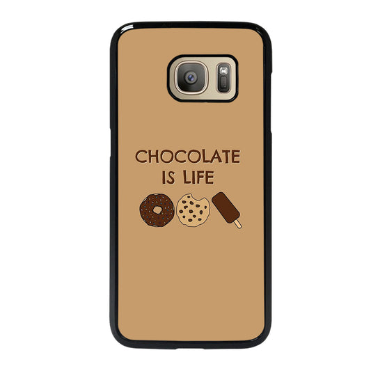 Chocolate Is Life Image Samsung Galaxy S7 Case