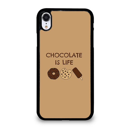 Chocolate Is Life Image iPhone XR Case