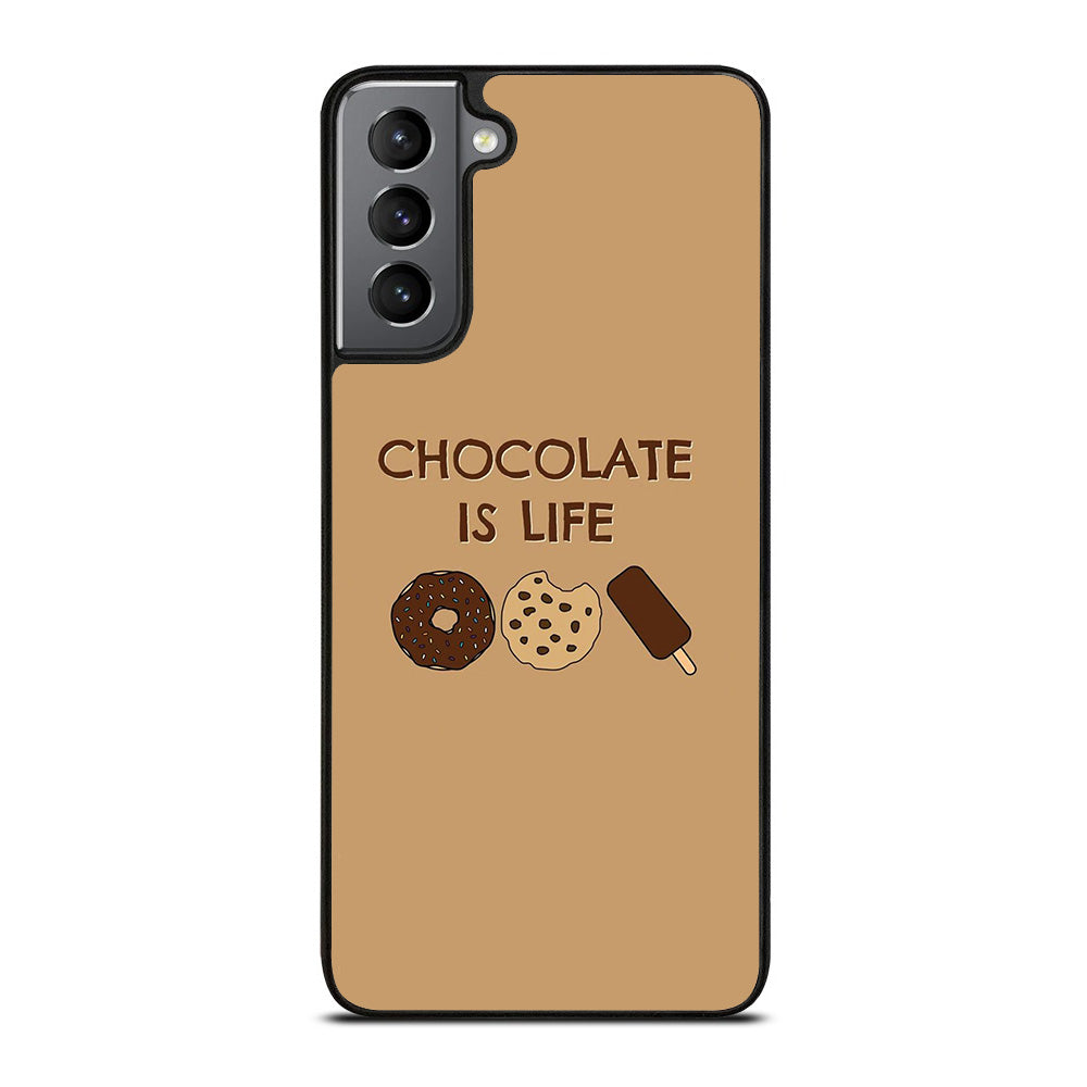 Chocolate Is Life Image Samsung Galaxy S21 Plus 5G Case