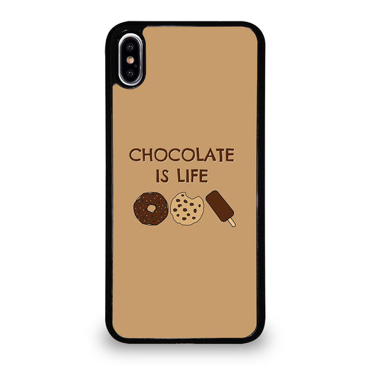 Chocolate Is Life Image iPhone XS Max Case