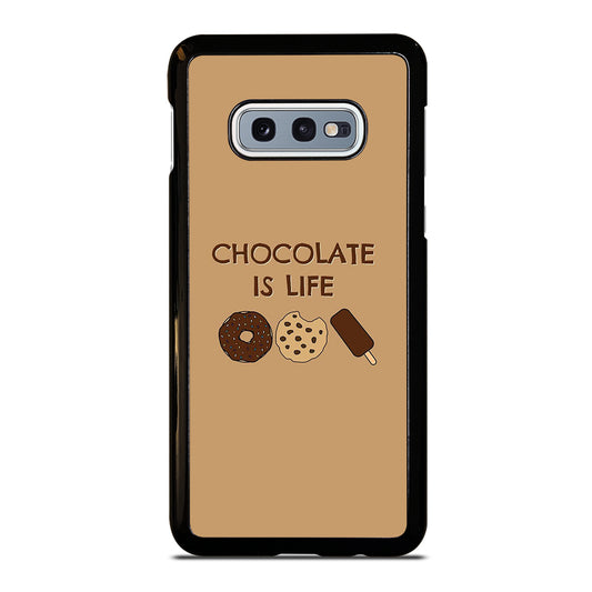 Chocolate Is Life Image Samsung Galaxy S10e Case