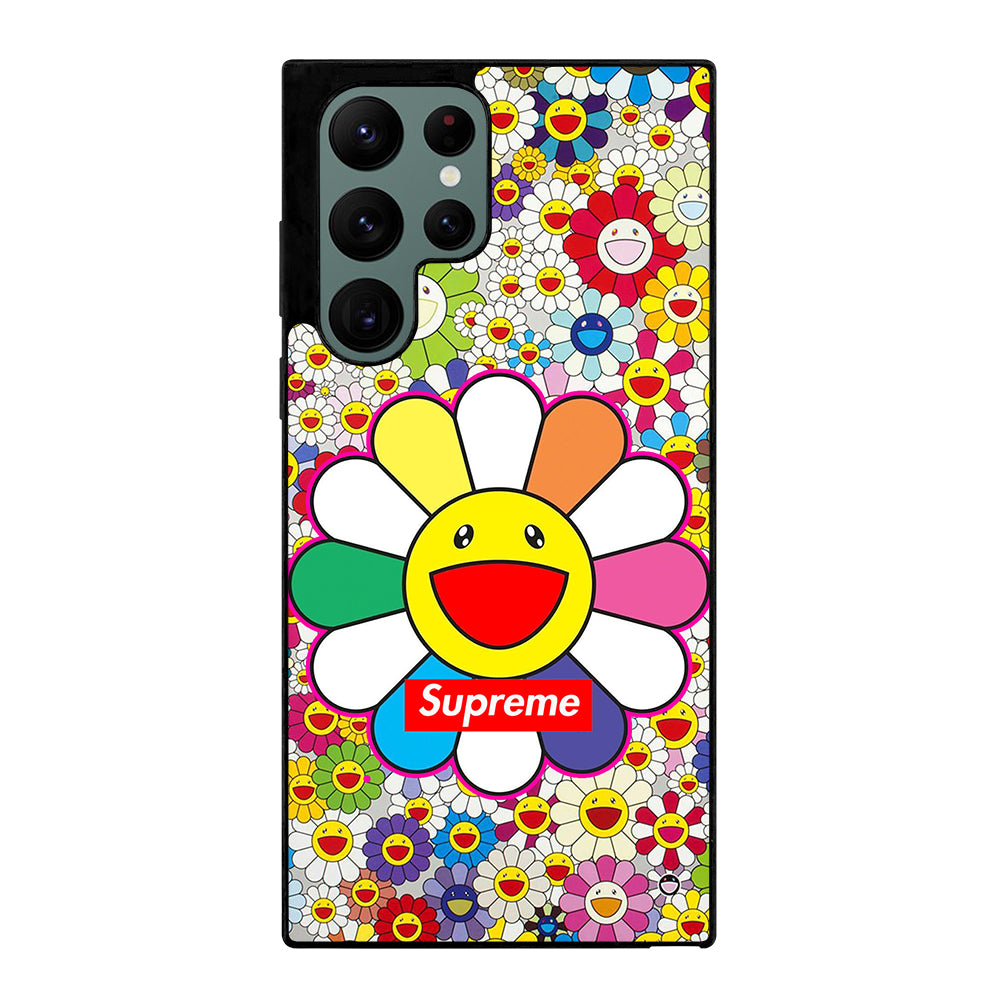 Colorful Takashi Murakami Flower Samsung Galaxy S22 Ultra 5G Case