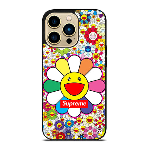 Colorful Takashi Murakami Flower iPhone 14 Pro Max Case