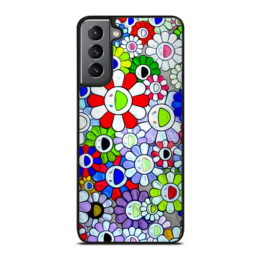 Cool Takashi Murakami Flowers Samsung Galaxy S21 Plus 5G Case