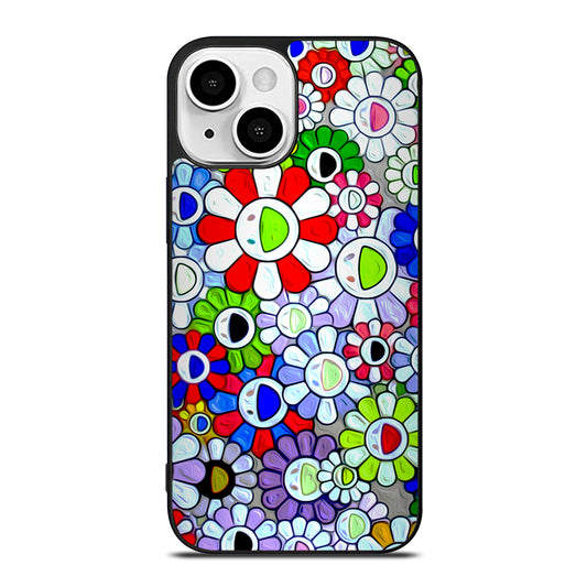 Cool Takashi Murakami Flowers iPhone 13 Mini Case