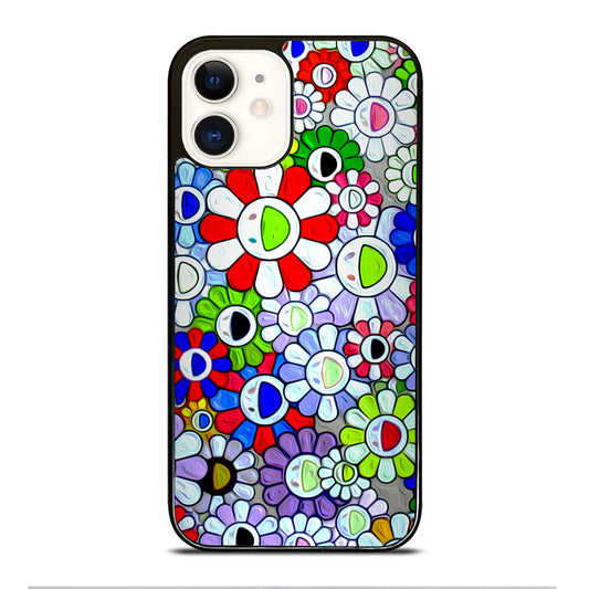 Cool Takashi Murakami Flowers iPhone 12 Case