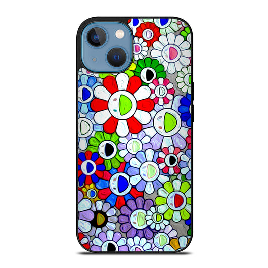 Cool Takashi Murakami Flowers iPhone 13 Case