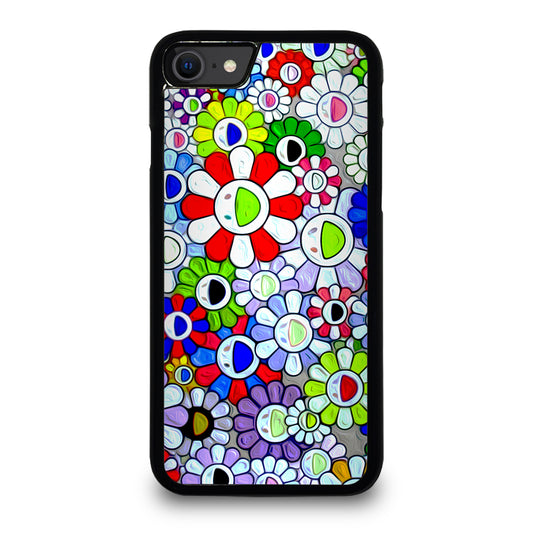 Cool Takashi Murakami Flowers iPhone SE 2020 Case