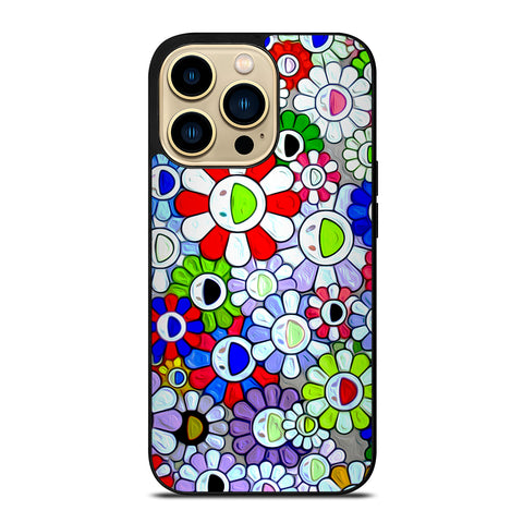 Cool Takashi Murakami Flowers iPhone 14 Pro Max Case