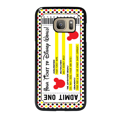 Custom Personalized Disney Ticket Samsung Galaxy S7 Case