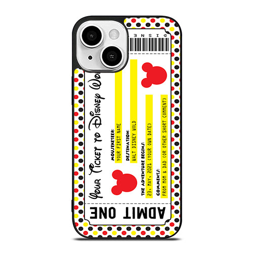Custom Personalized Disney Ticket iPhone 13 Mini Case