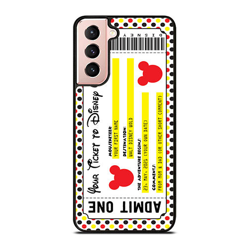 Custom Personalized Disney Ticket Samsung Galaxy S21 5G Case