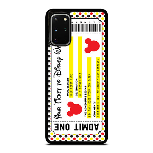 Custom Personalized Disney Ticket Samsung Galaxy S20 Plus / S20 Plus 5G Case