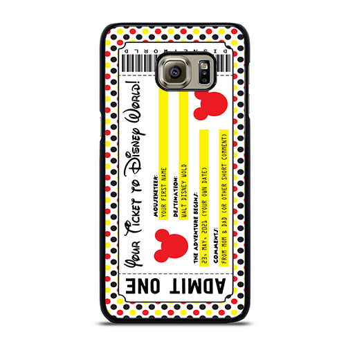 Custom Personalized Disney Ticket Samsung Galaxy S6 Edge Plus Case