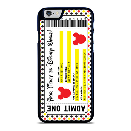 Custom Personalized Disney Ticket iPhone 6 / 6S Case